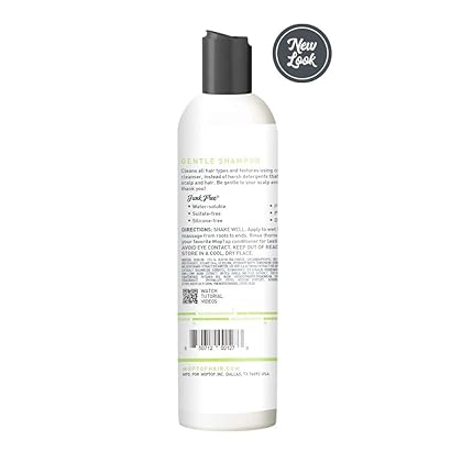 MopTop Gentle Shampoo, Natural Hair Moisturizer, Reduces Frizz, Color Safe Volumizing Shampoo - For All Hair Types, Straight, Curly, Wavy, Thin, Coily (8 oz)