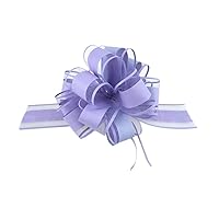 Homeford Snow Pull Bow Ribbon, 14 Loops, 2-Inch, 2-Count (Lavender)