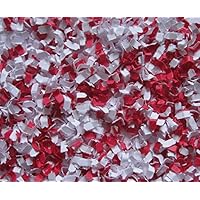 Paper Party Confetti - Micro cut - Two Tone White/Red - Birthday Party Bash - Party/Wedding/Luau/Shower Anniversary - Gift Basket Filler - Table Décor Party Accessories (CON-MIC-010)