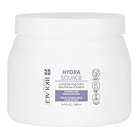Biolage Hydra Source Conditioning Balm | Hydrates, Nourishes & Detangles Dry Damaged Hair | Moisturizing | Sulfate-Free | For Medium To Coarse Hair | Deep Conditioning