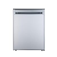 EQUATOR ADVANCED Appliances 2.8 cu. Ft. 80L 12V/DC RV Built-in Refrigerator w/Freezer, Anti-Vibration, reversible door in Stainless