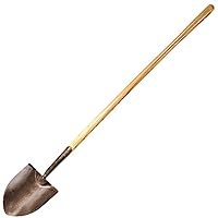 A.M. Leonard Forged Steel Round Point Shovel, 51 Inch Ash Handle