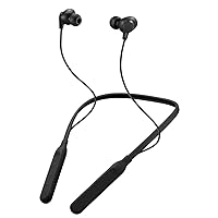 JVC Air Cushion Wireless Earbuds Headphones, Bluetooth 5.0, Water Resistant IPX4, Long Life Battery (up to 24 Hours), 3-Button Remote with mic - HAFX41WB, Black, Medium