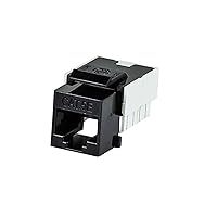 Monoprice Slim Cat5E Punch Down Keystone Jack, Black (110041)