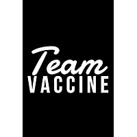 Team Vaccine: 6x9 120 Page Lined Composition Notebook Nurse Gift