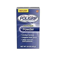 Super Poligrip Extra Strength Denture and Partials Adhesive Powder, 1.6 ounce