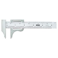 General Tools Slide Caliper #729, 16th and 32nd Graduation, 0 to 4-Inch Range, Inside and Outside Measurement