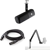 Elgato Wave DX Microphone + XLR Microphone Cable + Wave Mic Arm Bundle