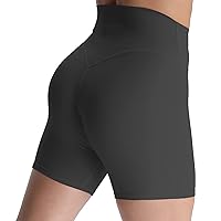Aoxjox Metamorph Workout Biker Shorts for Women Tummy Control High Waisted Athletic Gym Running Deep V Yoga Shorts 6