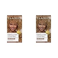 Clairol Textures & Tones Permanent Hair Dye, 6G Honey Blonde Hair Color, Pack of 2
