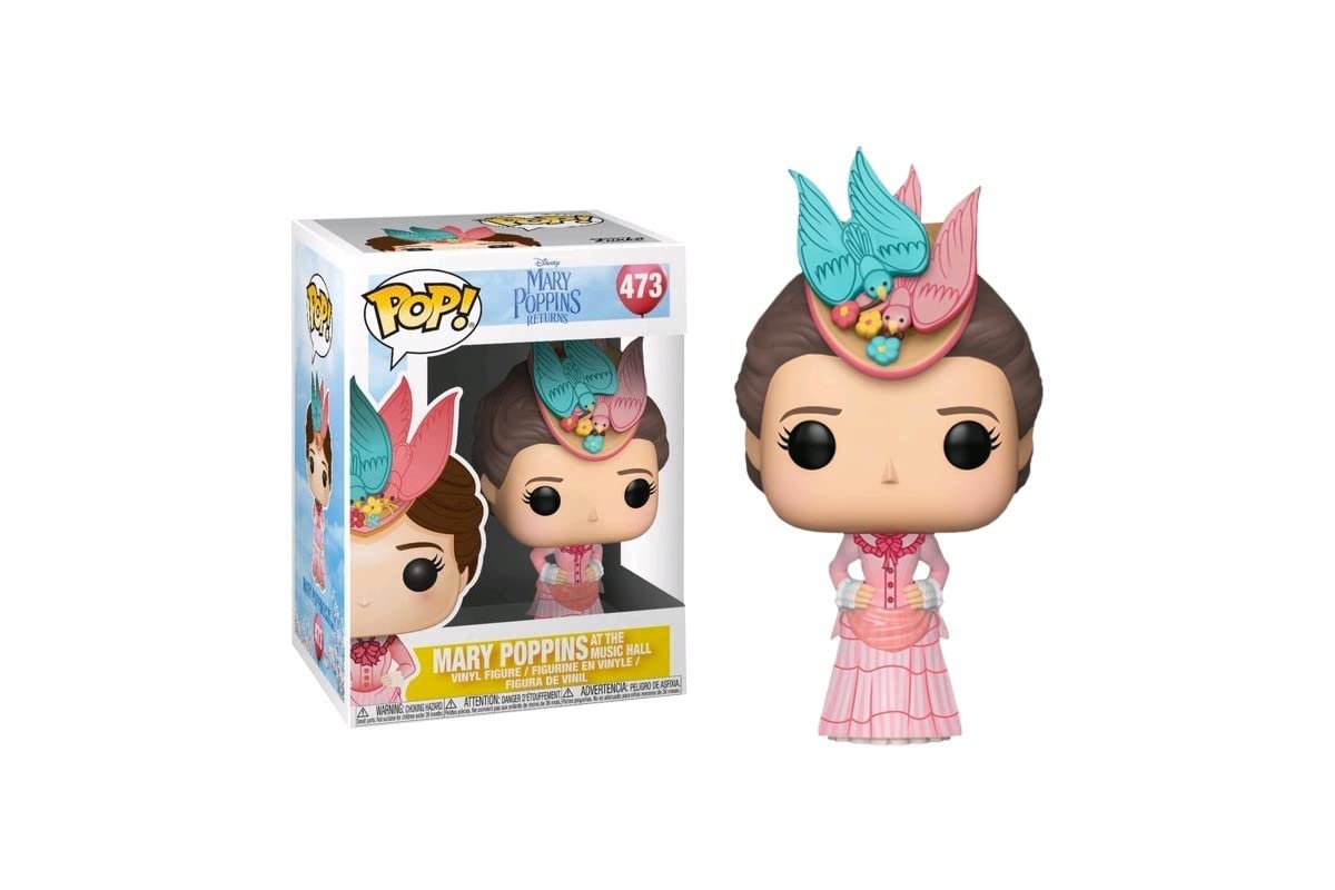 Funko Pop Disney: Mary Poppins ReturnsMary at The Music Hall, Pink Dress Collectible Figure, Multicolor