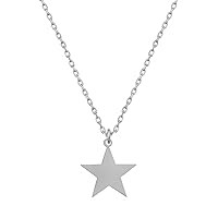925 Sterling Silver Star Necklace 14K Gold Star Charm Necklace Cable Chain Handmade Star Pendant Jewelry For Women Girl Gift For Her