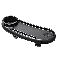 Upgraded Cup & Tray Holder for Stroller Baby Stroller Tray Suitable for Most Strollers for Baby Self-Feeding Table Tray Children Tray Universal Fits- Most Types of Strollers Children Accessories