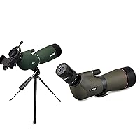 SVBONY SV28 25-75x70 Spotting Scopes with Tripod and SV46 20-60x80 HD Dual Focus Spotter Scopes for Bird Watching, Hunting, Target Shooting Wildlife Viewing