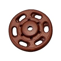 Clothing Buttons Portable, Accessory Kits On Clothing Store; Hotel; Outdoor; Travel; Daily Household, 18(MM), Brown, 100 Pieces Clothing Apparel Sewing Buttons/Buckles