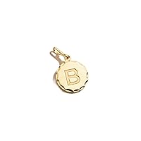 Alex and Ani Initial B Charm, B, 14KT Gold over .925 Sterling Silver:Gold, Charm Size 0.51 inch Width by 0.51 inch Height