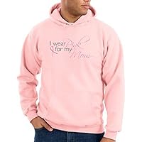 Breast Cancer Awareness Ladies Hoodie - I Wear Pink for My Mom -Pink