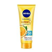 Extra Bright Super C+ Vitamin Body Serum Sunscreen, SPF50+ PA+++ Size 320 ml, 10.82 Oz (Pack Of 1)