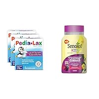 Laxative Liquid Glycerin Suppositories for Kids Ages 2-5, 6 CT, 3 Pack + Senokot Kids Mixed Berry Laxative Gummies for Age 2+, 40 ct