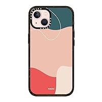 CASETiFY Impact iPhone 13 Case [6.6ft Drop Protection] - Coral Reef - Clear Black