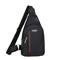Multifunction Leisure Sports Shoulder Bag Crossbody Bag Earphone Shoulder Bag Safety Pocket Sling Backpack Chest Bag