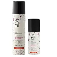 Style Edit Dark Auburn Travel Size and Full Sized Root Concealer Duo to Cover Up Roots and Grays.