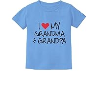 TeeStars - I Love My Grandpa & Grandma Grandkid Gift Toddler/Infant Kids T-Shirt