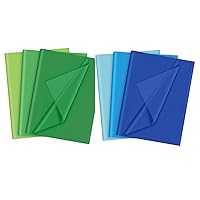 PLULON Green Tissue Paper and Blue Tissue Paper Bundle