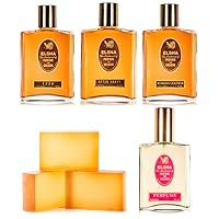ELSHA Cologne and Perfume Gift Set - 5 Classic Products with Long Lasting Scent