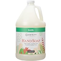 Botanicals All-Purpose Liquid Hand Soap Refill, 100% Vegan & Cruelty-Free, Basil Scent, 1 Gallon (128 fl oz)