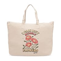 I Can Buy Myself Flowers Cotton Canvas Bag - Flower Lover Presents - Best Tote Bags