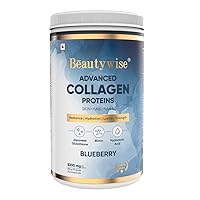 Advanced Marine Collagen Proteins Powder with Hyaluronic Acid, Glutathione & Biotin | No Smell & Easy to Mix with No Added Sugar 250G(Blueberry Pack of 1)