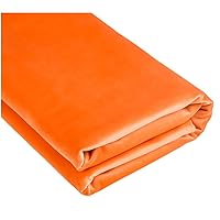 Velvet Fabric for Upholstery Sofa Chair Cover Material (Orange, by The Yard)