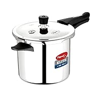 Pigeon Elite Tri-Ply Stainless Steel Body Outer Lid Pressure Cooker Induction and Gas Stove Compatible 3 L - Silver