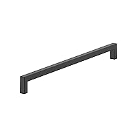 Amerock BP54046FB | Matte Black Appliance Pull | 18 inch (457mm) Center-to-Center Cabinet Handle | Monument | Furniture Hardware