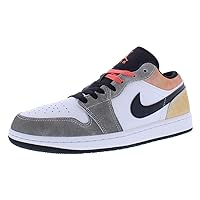 Jordan Nike Air 1 Low SE Flight Club Men's Shoes Black/Magic Ember/White/Sundial DX4334 008 - Size 8