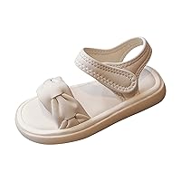 Girls' Sandals Summer Children's Soft Sole Shoes Fashion Girls' Princess Shoes Baby Beach Shoes Girls Size 4 Sandals (White, 13 Little Child)