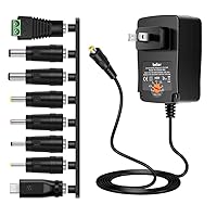36W Universal 3V 4.5V 5V 6V 7.5V 9V 12V AC DC Adapter Power Supply for LCD LED Light Strip Router HUB Speaker Smart Phone TV Box 1A 1.5A 2A 2.5A 3A 3000mA Amp Max.