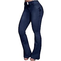 Women's High Waisted Flare Jeans Plus Size Bell Bottom Wide Leg Pants 2024 Fashion Classic Bootcut Stretchy Denim Pants