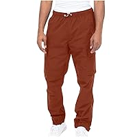 Cargo Pants for Men Relaxed Fit Sweatpants Plus Size Elastic Waist Work Pants Sweat Pants with Pockets Jogger Pants