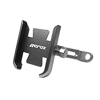 For YAMA-&HA NVX155 AEROX155 NVX AEROX 155 2015-2019 2018 Motorcycle Accessories Handlebar Mobile Phone Holder GPS Stand Bracket Phone Mount Holder Bracket ( Color : Rearview mirror without USB(2) )