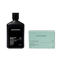 Blind Barber Bundle - Includes Lemongrass Tea Shampoo & Nourishing Bar - Gentle Cleanse - Paraben Free, Cruelty Free - Hair and Skincare Products for Men
