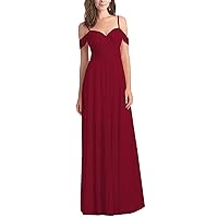 Lorderqueen Women's Off Bridesmaid Dress Long Evening Party Gown
