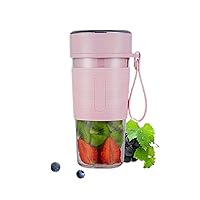 Portable Mixer, Fully Automatic Accompanying Shaker Cup Juice Machine, USB Rechargeable Battery High-Power Home Office Sports Travel Blender,Pink