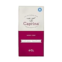 Caprina Canus Fresh Goat's Milk Soap Original Formula, 3.2 Ounce each, Pack of 6