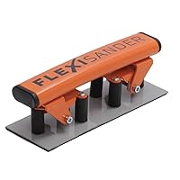 Hand-held flexible sanding block Flexisander FSB019071, 7 3/4 x 2 3/4 in, sanding curved surfaces, fastening system, vehicle body repairers, shipbuilders, composite, woodworking, change of abrasive
