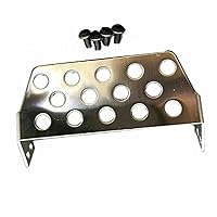 1/10 Stainless Steel RC Durable Racing RC Car Stainless Steel Protector Front Skid Plate Cover Plate for Traxxas