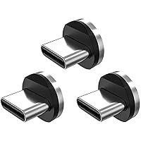 Statik USB-C Magnetic Connector for Magnetic Charging Cable - 3-Pack USB-C Magnetic Adapter for Cable Charger - Easily Snaps Into Place, Compatible with All USB C Devices