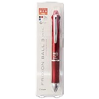 Frixion Ball 3 Metal Ballpoint Pen, Gradation Red Body (LKFB-150EF-GRR)