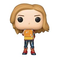 Funko Pop! Marvel: Captain Marvel - Captain Marvel Holding Lunchbox, Multicolor, us one-Size